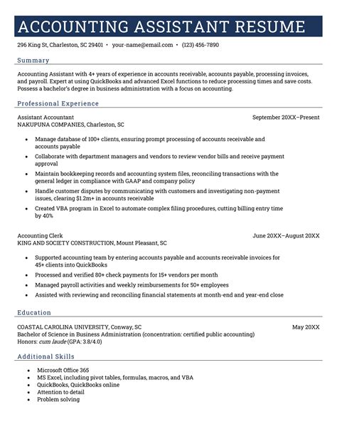 senior accounts assistant resume examples|Accounting Assistant Resume Examples and。